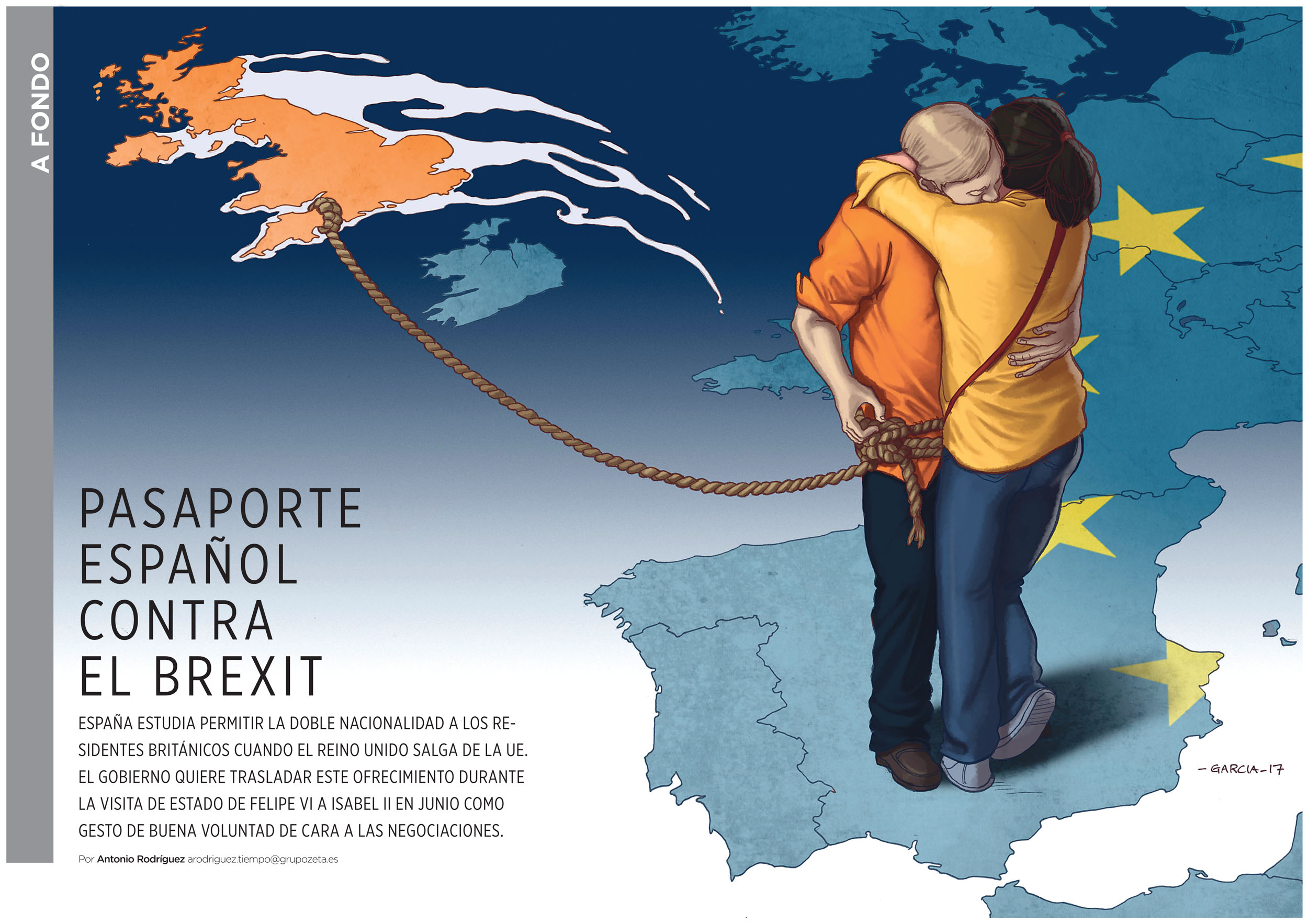 Daniel Garcia Art Illustration Ilustracion Brexit People Passport UK Spain RRUU Espana 02